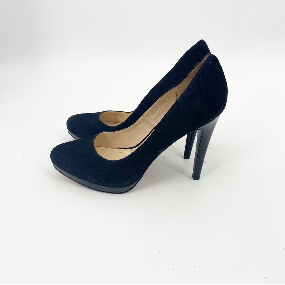 Cole Haan Black Suede Pumps 8.5B